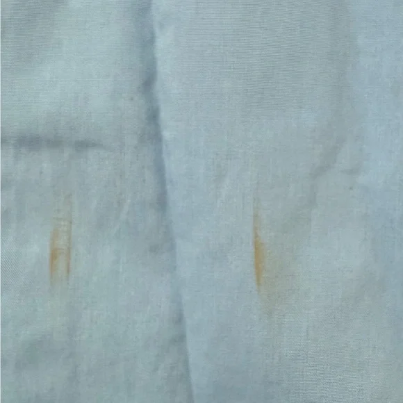 En Saison Sky Blue bow back babydoll Puff Sleeve 100% Cotton dress Sz Medium - Picture 11 of 11